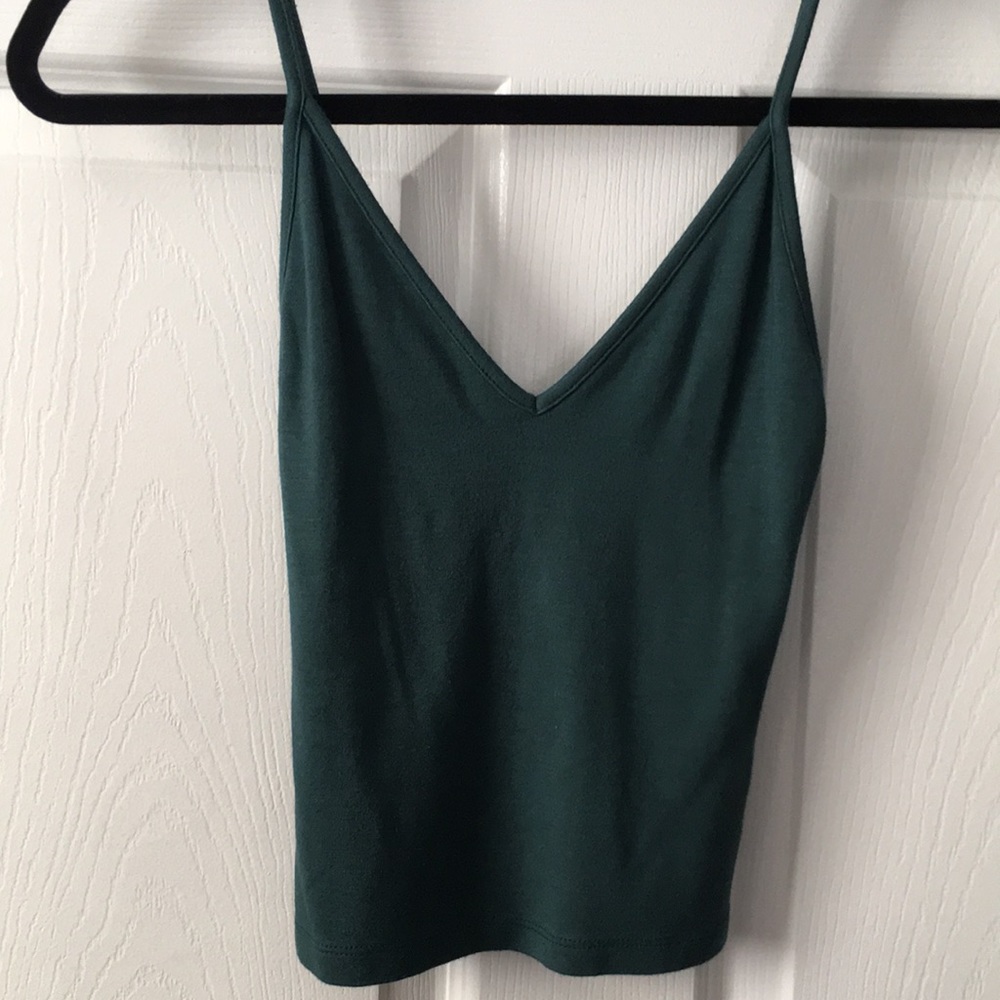 Brandy Melville Green Crop Top